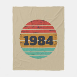 Personalisiert 40 Vintages Party Fleecedecke
