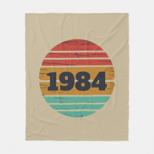 Personalisiert 40 Vintages Party Fleecedecke