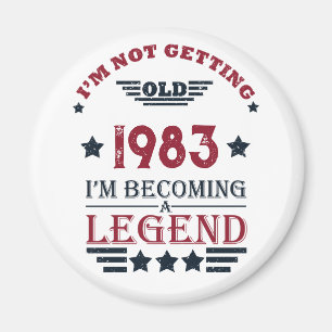 Personalisiert 40 Vintages Party Magnet