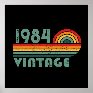 Personalisiert 40 Vintages Party Poster