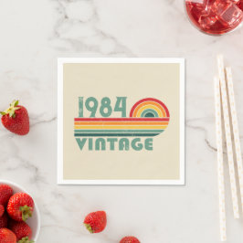 Personalisiert 40 Vintages Party Serviette