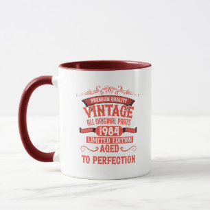 Personalisiert 40 Vintages Party Tasse