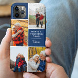 Personalisiert 4 Foto Liebe ist eine wunderbare Sa Case-Mate iPhone Hülle<br><div class="desc">Personalisiertes Telefongehäuse für iPhone 11 pro max und viele andere Modelle. Das Design enthält eine benutzerdefinierte Collage mit 4 Ihrer Lieblings-Fotos, Ihrem Namen und der Formulierung "Liebe ist eine wunderbare Sache". Die Fotovorlage ist für Sie bereit, um Ihre Fotos hinzuzufügen, und arbeitet im Uhrzeigersinn von oben verlassen. Das Design hat...</div>