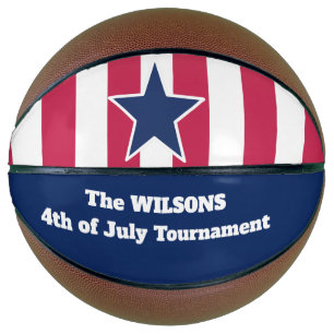 Personalisiert 4. Juli/Star und Streifen Basketball