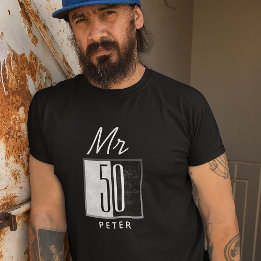 Personalisiert 50. Geburtstag T-Shirt