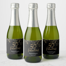 Personalisiert 50 und Fabulous Gold Konfetti schwa