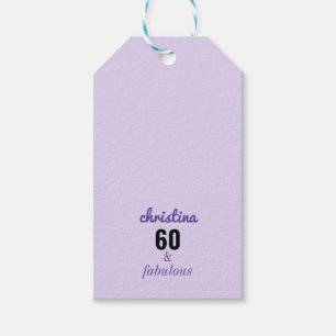 Personalisiert 60 und fabelhaft 60. Geburtstag Lil Geschenkanhänger