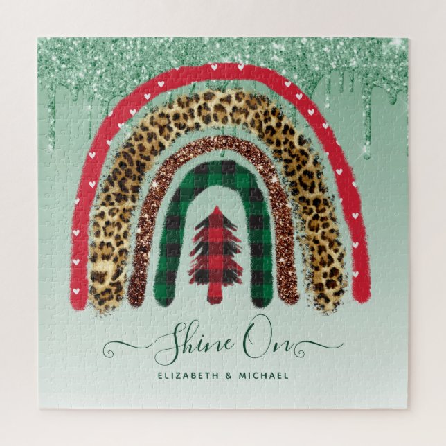 Personalisiert 676 Piece JIGSAW Weihnachts Rainbow (Vertikal)