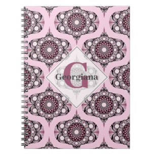 Personalisiert 70er Dusky Rose Cherry Blossom Mand Notizblock