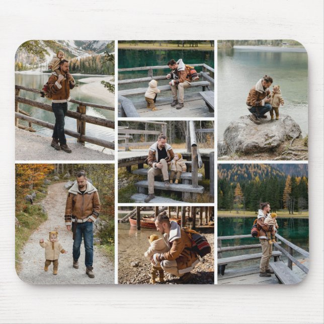 Personalisiert 7 Foto Mousepad (Vorne)