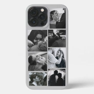 Personalisiert 7 Fotomaterial zum grauen Fall iPhone 13 Pro Max Hülle