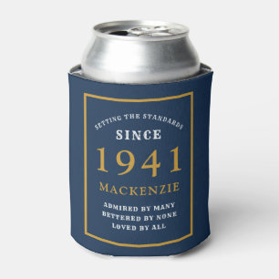 Personalisiert 80. Geburtstag 1941 Elegant Blue Go Dosenkühler