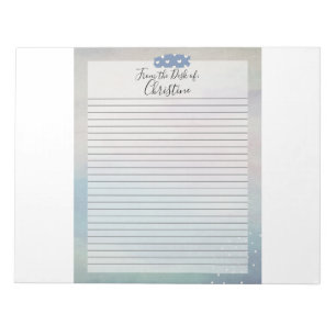 Personalisiert 8.5 x 11 Notepad: Minimalistische E Notizblock