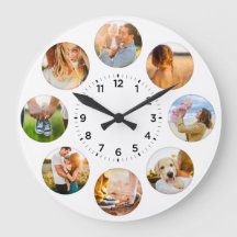 Personalisiert 8 Circle Fotos Shadow Inlay-Familie