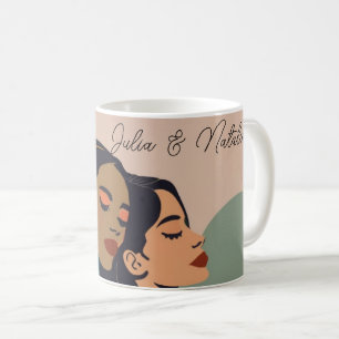 Personalisiert Abstrakt Lesbisch Kaffeetasse