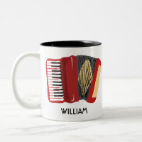 Personalisiert Accordion Spieler Illustriert