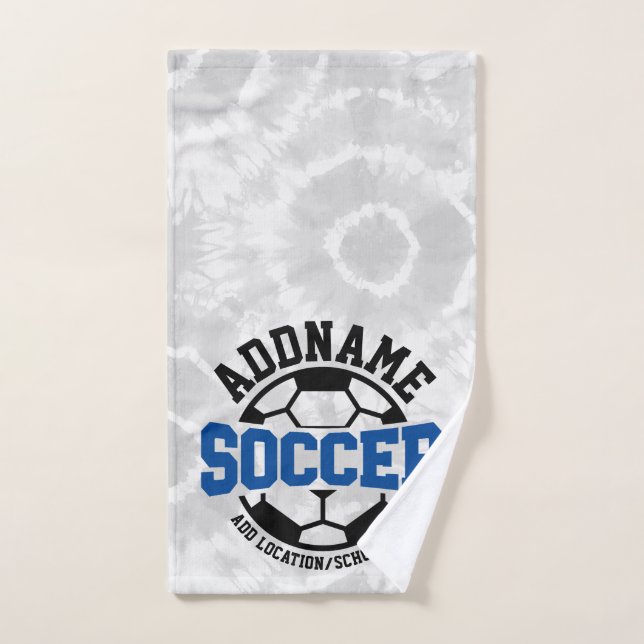 Personalisiert ADD NAME Soccer Player Team Krawatt Badhandtuch Set (Handtuch)