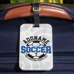 Personalisiert ADD NAME Soccer Player Team Krawatt Gepäckanhänger