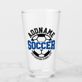 Personalisiert ADD NAME Soccer Player Team Krawatt Glas