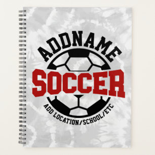 Personalisiert ADD NAME Soccer Player Team Krawatt Planer