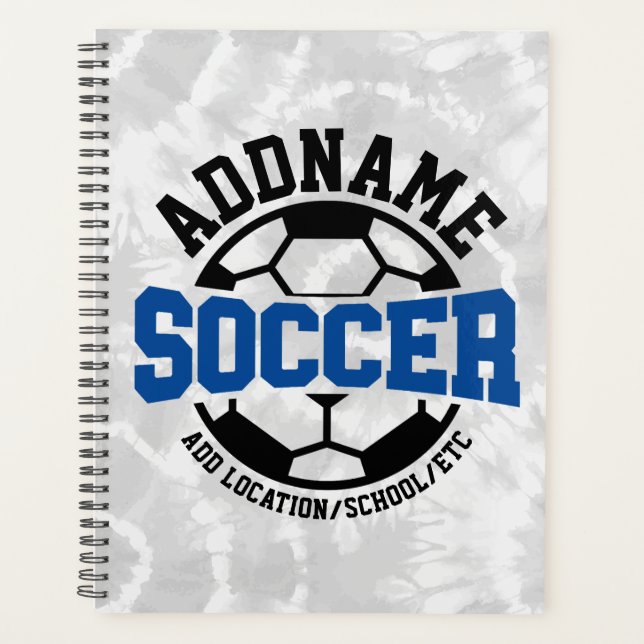 Personalisiert ADD NAME Soccer Player Team Krawatt Planer (Vorderseite)