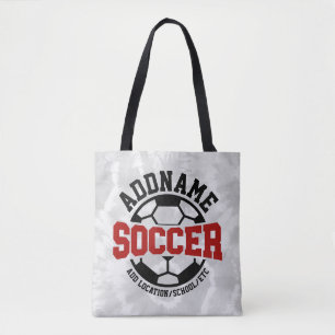 Personalisiert ADD NAME Soccer Player Team Krawatt Tasche