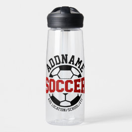 Personalisiert ADD NAME Soccer Player Team Krawatt Trinkflasche