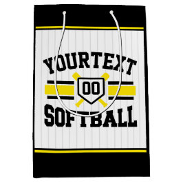 Personalisiert ADD NAME Software Player Varsity Te Mittlere Geschenktüte