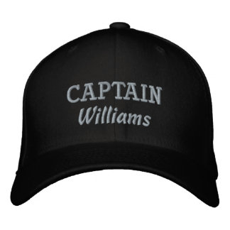 Personalisiert addieren Sie Namenskapitän Bestickte Baseballkappe