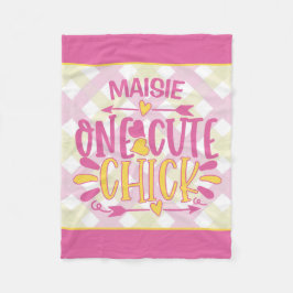 Personalisiert ADNAME 1 Niedliches Kichchen Pink G Fleecedecke