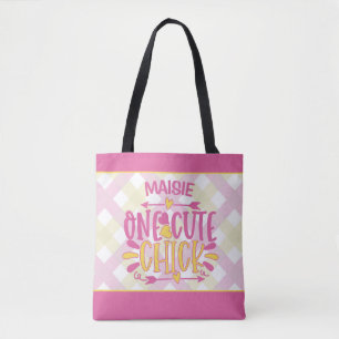 Personalisiert ADNAME 1 Niedliches Kichchen Pink G Tasche