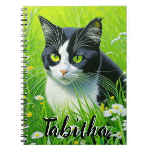 Personalisiert Adorable Cat im Milchbereich Notizblock