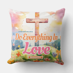 personalisiert alles tun, was in der Liebe Christl Kissen