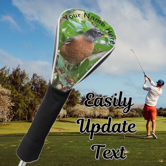 Personalisiert American Robin Golf Headcover (Von Creator hochgeladen)