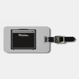 Personalisiert-Amplifier-Illustration für Musiker Gepäckanhänger