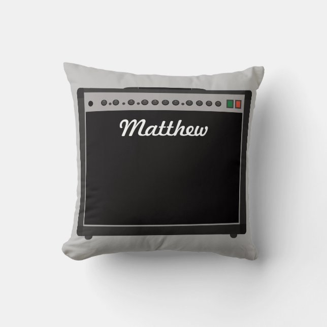 Personalisiert-Amplifier-Illustration für Musiker Kissen (Vorderseite)