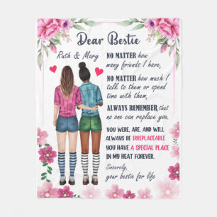 Personalisiert an meinen besten Freund, vielen Dan Fleecedecke