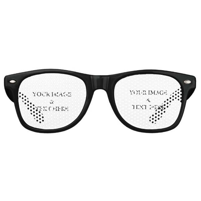 Personalisiert angepasste FotoParty Sonnenbrille (Vorderseite)