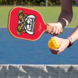 Personalisiert Angry Bulldog Paddel Pickleball Schläger