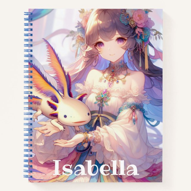 Personalisiert Anime Girls Sketchbook Notizbuch (Vorderseite)