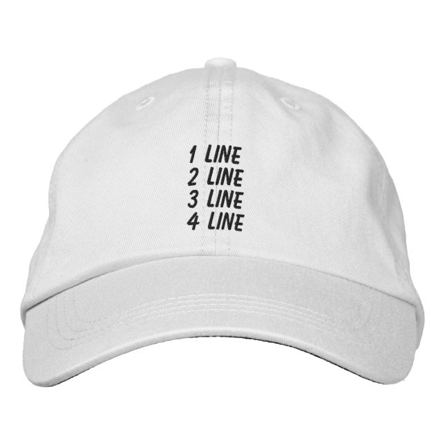 Personalisiert anpassbar machen bestickte baseballkappe (Vorderseite)