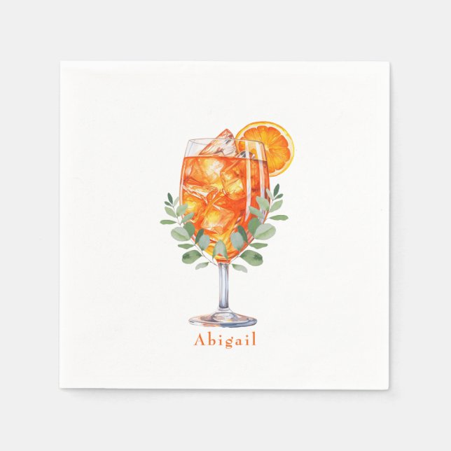 Personalisiert Aperol Spritz Dusche Serviette (Vorderseite)