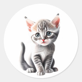 Personalisiert Aphrodite - Zypern Katze Kitten Runder Aufkleber