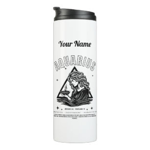 Personalisiert Aquarius Thermal Tumbler Thermosbecher
