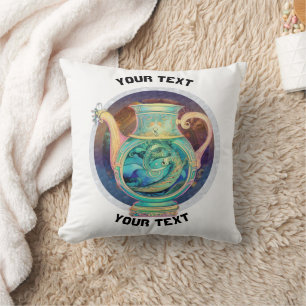 PERSONALISIERT Aquarius ZODIAC SIGN Kissen