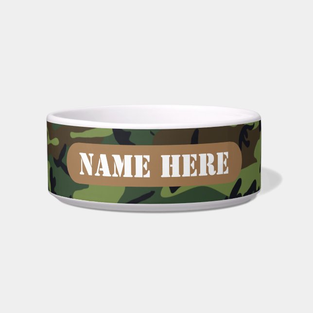 PERSONALISIERT ARMY CAMOUFLAGE BOWL NAPF (Vorderseite)