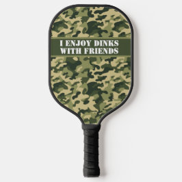Personalisiert Army Green Camouflage 2 Pickleball Schläger