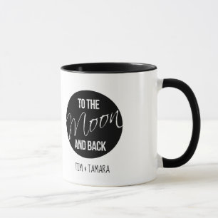 Personalisiert Auf Mond und zurück Tasse