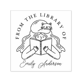 Personalisiert aus der Bibliothek der Briefmarke d Permastempel