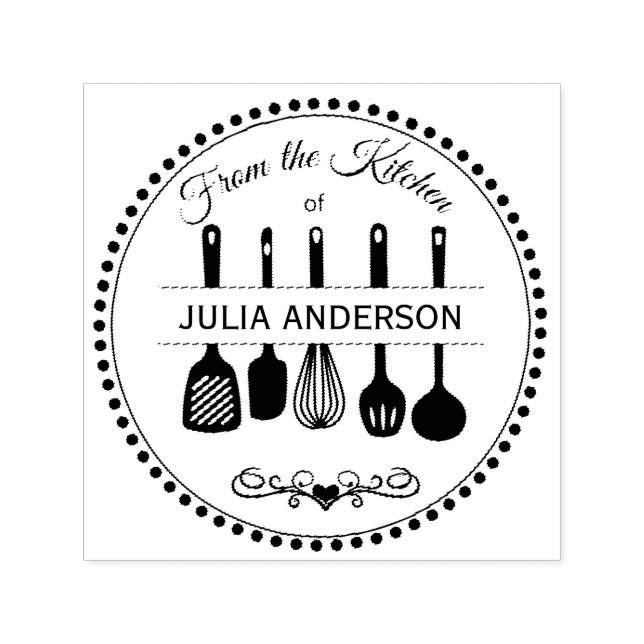Personalisiert aus der Küche Permastempel (Design)